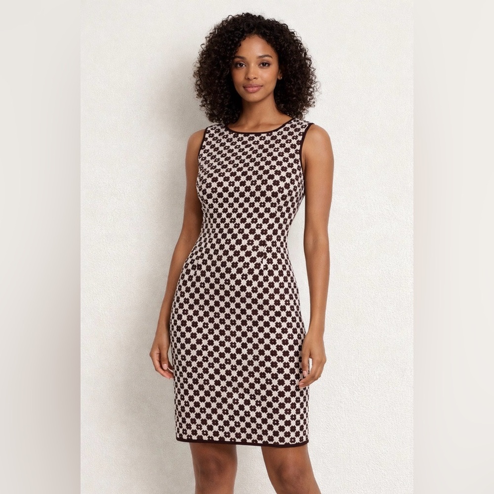 O’2nd Barney’s New York Sleeveless Sheath Dress Size 6 Sequin Geometric